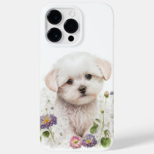 WATERVERF WHITE BICHON FRISE PUPPY DOG Case-Mate iPhone 14 PRO MAX HOESJE
