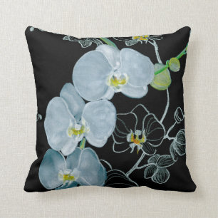 Waterverf White Orchids Pattern Kussen