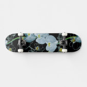 Waterverf White Orchids Pattern Skateboard (Horizontaal)
