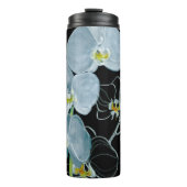 Waterverf White Orchids Pattern Thermosbeker (Voorkant)