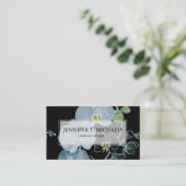 Waterverf White Orchids Pattern Visitekaartje (Staand voorkant)