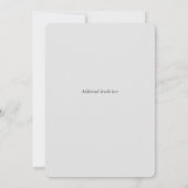 Waterverf White Quartz Modern Wedding Invitation Kaart (Achterkant)