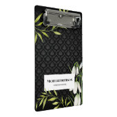 Waterverf White Snowdrups en Laurel Damask Mini Klembord (Schuin)