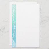 Waterverf White wijnstationery Briefpapier (Voorkant / Achterkant)