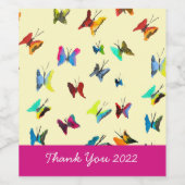 Waterverf Wijn Etiket (Enkel label)