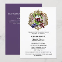 Waterverf  wijnglazen druiven land