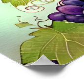 Waterverf Wijnkunst Poster (Hoek)