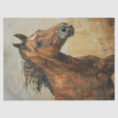 Waterverf Wild Horse Decoupage Tissuepapier (Voorkant)