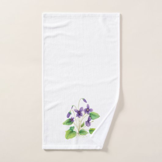 Waterverf Wild Violet-handdoekset Bad Handdoek (Handdoek)