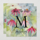 Waterverf Wildbloem Bewaar de data (Voorkant / Achterkant)