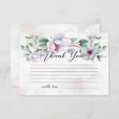 Waterverf wildbloem dank je kaart (Voorkant / Achterkant)