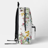 Waterverf Wildbloem Insecten Floral Spring Garden Bedrukte Rugzak (Links)