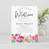 Waterverf Wildbloem Kaart (Staand voorkant)