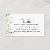 Waterverf Wildbloem Neem een Recipcard b Informatiekaartje (Voorkant)