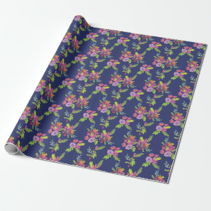 Waterverf Wildbloem Patroon Cadeaupapier