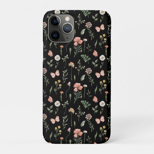 Waterverf Wildbloem Patroon Case-Mate iPhone Case (Achterkant)