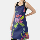 Waterverf Wildbloem Patroon Schort (Insitu)