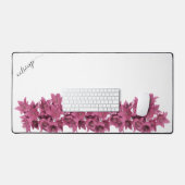 Waterverf Wildbloemen Aangepaste scriptnaam Bureaumat (Keyboard & Muis)