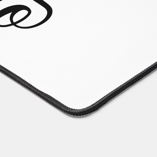 Waterverf Wildbloemen Aangepaste scriptnaam Bureaumat (Hoek)