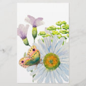 Waterverf Wildbloemen Briefpapier (Achterkant)
