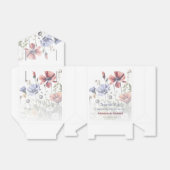 Waterverf Wildbloemen bruiloft Bedankdoosjes (Uitgevouwen)