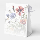 Waterverf Wildbloemen bruiloft Bedankdoosjes (Achterkant)