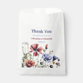 Waterverf Wildbloemen bruiloft Bedankzakje (Voorkant)