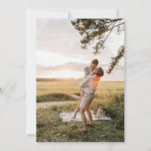 Waterverf Wildbloemen Bruiloft Save the Date (Achterkant)