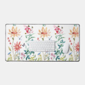 Waterverf Wildbloemen Bureaumat (Keyboard & Muis)