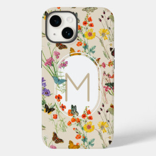 Waterverf Wildbloemen en Butterflies Floral Garden Case-Mate iPhone 14 Hoesje