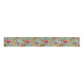 Waterverf Wildbloemen Grosgrain Lint (Voorkant)