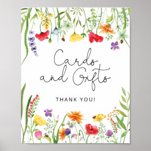 Waterverf Wildbloemen Kaarten en Poster van Gifts