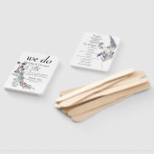 Waterverf Wildbloemen Lavendel Bloemen Programma Handwaaier (Niet-gemonteerd)