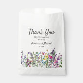 Waterverf Wildbloemen Ram Wedding Bedankzakje (Voorkant)