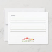 Waterverf Wildbloemen Recept Kaart (Achterkant)