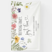 Waterverf Wildbloemen Spandoek (Verticaal)