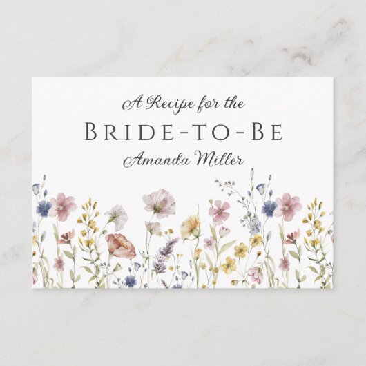 Waterverf Wildbloemen Vrijgezellenfeest Recept Kaa (Voorkant)