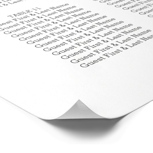 Waterverf Wildbloemen Zitgrafiek 14 Tabellen Poster (Hoek)