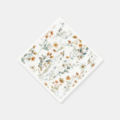 Waterverf wilde bloem Boho stijl Servet (Hoek)