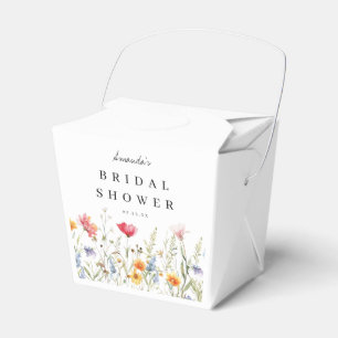 Waterverf Wilde Bloem Bruidsfeest Favor Dozen Bedankdoosjes