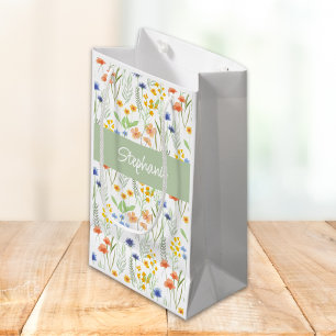 Waterverf Wilde Bloem Naam Klein Cadeauzakje