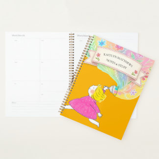 Waterverf Wilde Bloem Spiraal Notebook Planner