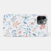 Waterverf wilde bloemen Case-Mate iPhone case (Achterkant (horizontaal))