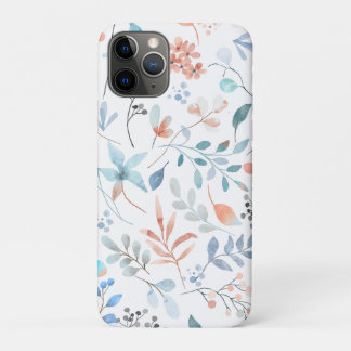 Waterverf wilde bloemen iPhone 11 pro hoesje