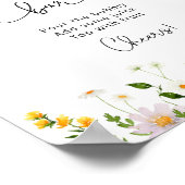 Waterverf wilde bloemen Mam-osa Poster (Hoek)