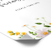 Waterverf wilde bloemen minimalistisch poster (Hoek)