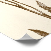 Waterverf wilde bloemen patroon. poster (Hoek)