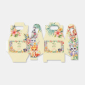 Waterverf Wilde bosdieren kinderen verjaardag Bedankdoosjes (Uitgevouwen)