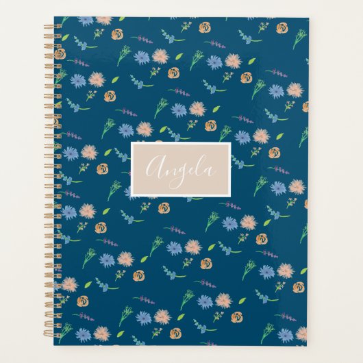 Waterverf Wilde flora Botanische Event Designer Planner (Voorkant)