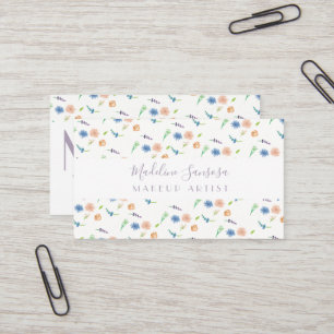 Waterverf Wilde flora Botanische Event Designer Visitekaartje